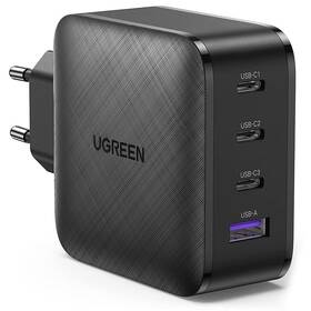Nabíjačka do siete UGREEN USB, 3x USB-C PD, 65W, GaN (70774) čierna