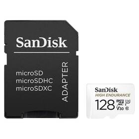 SanDisk MicroSDXC High Endurance Video 128 GB + adaptér