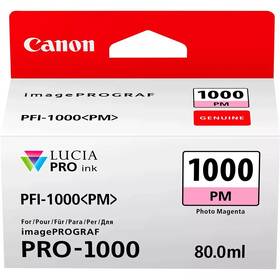 Cartridge Canon PFI-1000 PM, 80 ml, foto purpurová (0551C001)
