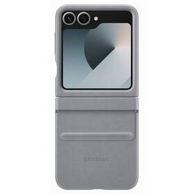Kryt na mobil Samsung Kindsuit Case na Galaxy Z Flip 6 ,veganská kůže (EF-VF741PJEGWW) sivý