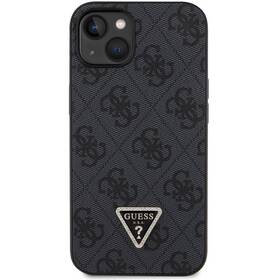 Kryt na mobil Guess 4G Strass Triangle Metal Logo na Apple iPhone 15 (GUHCP15SP4TDPK) čierny