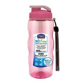 Fľaška na pitie Lock&lock Bisfree, 500 ml, růžová (ABF721P)
