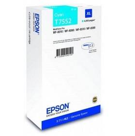 Cartridge Epson T7552 XL, 4000 strán (C13T755240) azúrová farba