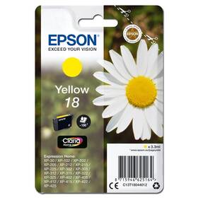 Cartridge Epson 18, 180 strán (C13T18044012) žltá