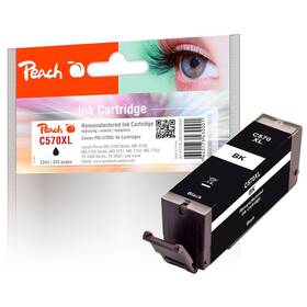 Cartridge Peach Canon PGI-570XL, 510 strán (319848) čierna