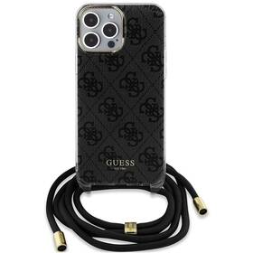 Kryt na mobil Guess IML 4G Printed Crossbody na Apple iPhone 15 Pro Max (GUHCP15XHC4SEK) čierny