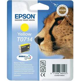 Cartridge Epson T0714, 5,5 ml (C13T07144011) žltá