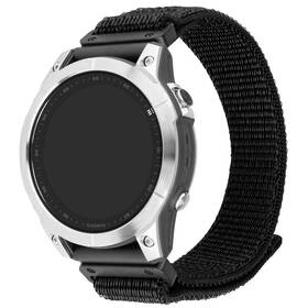 Remienok FIXED Nylon Sporty Strap na Garmin QuickFit 26mm (FIXNST2-QF26MM-BK) čierny