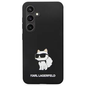 Kryt na mobil Karl Lagerfeld Liquid Silicone Choupette NFT na Samsung Galaxy S24 (KLHCS24SSNCHBCK) čierny