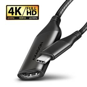 Redukcia Axagon USB-C / HDMI 2.0a, 25cm, 4K/60Hz HDR10 (RVC-HI2M) čierna