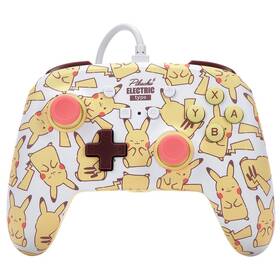 Gamepad PowerA Enhanced Wired pre Nintendo Switch - Pikachu Blush (1526547-01)