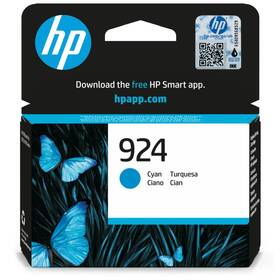 Cartridge HP 924, 400 stran (4K0U3NE) azúrová farba