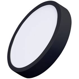LED stropné svietidlo Solight CCT, prisadené, 24 W, 900 lm, okrúhle (WD174-B) čierne