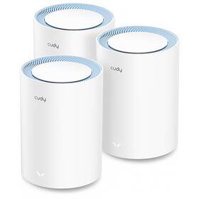 Kompletný Wi-Fi systém Cudy M1200 AC1200 Wi-Fi Mesh, set 3 ks (225757) biely