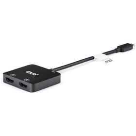 USB Hub Club3D USB-C / 2xHDMI + USB-C PD 3.0 (CSV-1558) čierny