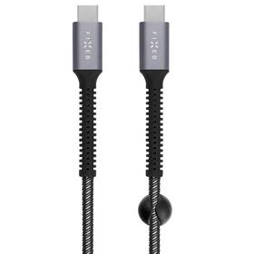 Kábel FIXED Armor USB-C/USB-C, PD, 240 W, 1,2 m (FIXDA-CC12-GR) sivý