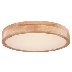 LED stropné svietidlo GLOBO Rainer, kruh, 40 cm, LED, 24W (9007371395279) imitácia dreva