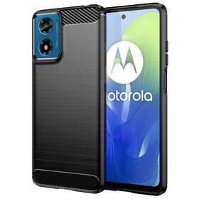 Kryt na mobil WG Carbon na Motorola Moto G04 4G (12216) čierny