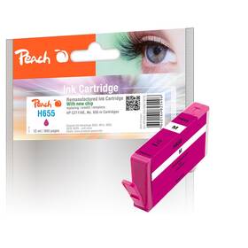 Cartridge Peach HP 655, 945 strán (319270) purpurová farba