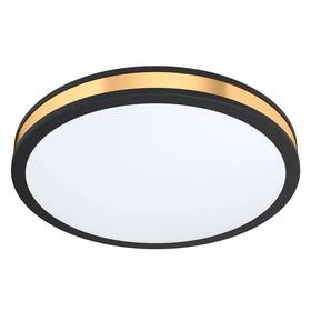 LED stropné svietidlo Eglo Pescaito, 38 cm (99407) čierne/zlaté