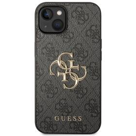 Kryt na mobil Guess 4G Metal Logo na Apple iPhone 15 (GUHCP15S4GMGGR) sivý