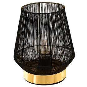 Stolná lampička Eglo Escandidos (99808) čierna/zlatá