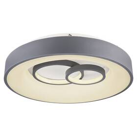 LED stropné svietidlo GLOBO Mavy, kruh, 48 cm, LED, 50W (9007371404346) sivé/biele