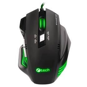 Myš C-Tech Akantha (GM-01G) čierna/zelená