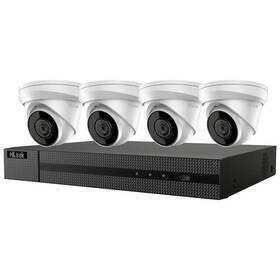 Kamerový systém HiLook IK-4248TH-MH/P, 4x kamery IPC-T280H 2.8mm, 1x NVR-104MH-C (301501642) čierny/biely