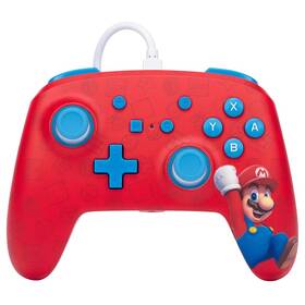 Gamepad PowerA Enhanced Wired pre Nintendo Switch - Woo-hoo! Mario (NSGP0001-01)