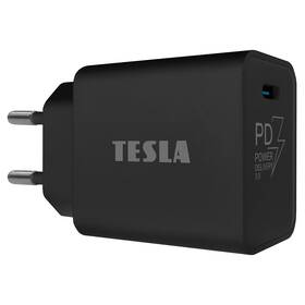Nabíjačka do siete Tesla Power Charger T100, USB-C PD 3.0, 20 W (8595689802295) čierna