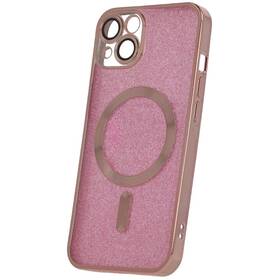 Kryt na mobil CPA Mag Glitter Chrome na Apple iPhone 15 Plus (GSM175268) ružový