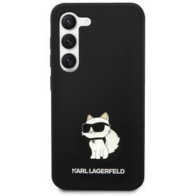 Kryt na mobil Karl Lagerfeld Liquid Silicone Choupette NFT na Samsung Galaxy S23 (KLHCS23SSNCHBCK) čierny