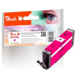 Cartridge Peach Canon CLI-571XLM, 775 strán (319853) purpurová farba
