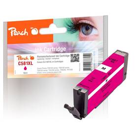 Cartridge Peach Canon CLI-581XL, 10 ml (320632) purpurová farba