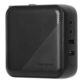 Nabíjačka do siete Targus 100W GAN, 2x USB/2x USB-C (APA109GL) čierna