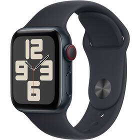 Inteligentné hodinky Apple Watch SE 2023 GPS + Cellular 44mm puzdro z tmavého atramentového hliníka - tmavo atramentový športový remienok - M/L (MRH83QC/A)