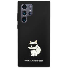 Kryt na mobil Karl Lagerfeld Liquid Silicone Choupette NFT na Samsung Galaxy S24 Ultra (KLHCS24LSNCHBCK) čierny