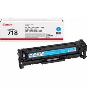 Toner Canon CRG-718C, 2900 strán (2661B002) azúrová farba