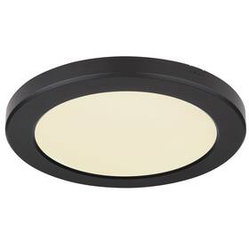 LED stropné svietidlo GLOBO Lasse, kruh, 22 cm, LED, 18W (9007371405169) čierne