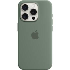 Apple Silicone Case s MagSafe pro iPhone 15 Pro - cypřišově zelený