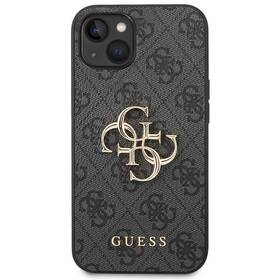Kryt na mobil Guess 4G Metal Logo na Apple iPhone 14 (GUHCP14S4GMGGR) sivý