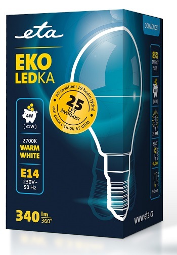 žárovka ETAP45W4WW01 LED