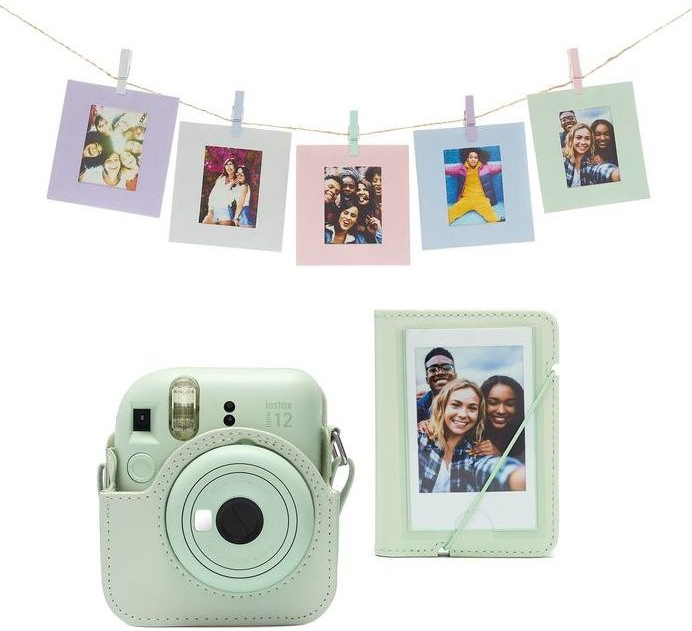 Fujifilm Instax mini 12 ACC kit + 20 ks papierov, zelená