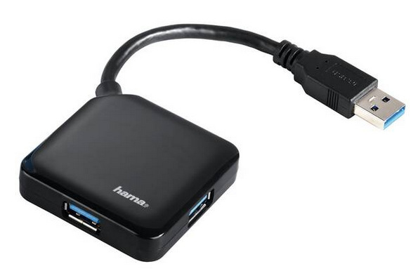 Hama USB/4x USB 3.0 (12190) čierny