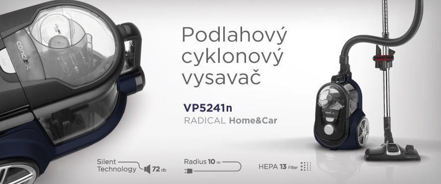 Bezvreckový vysávač Concept VP5241N 4A Radical Home&Car