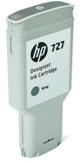 HP 727, 300 ml (F9J80A) sivá