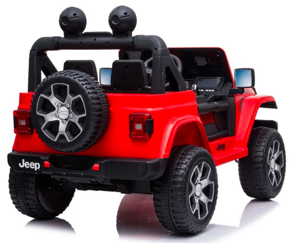 Elektrické auto Beneo Jeep Wrangler Rubicon červené
