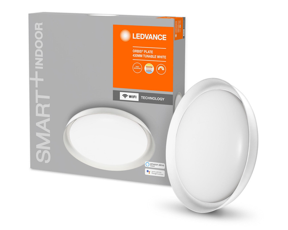 LEDVANCE SMART+ Orbis Tunable White Plate 430, bílá