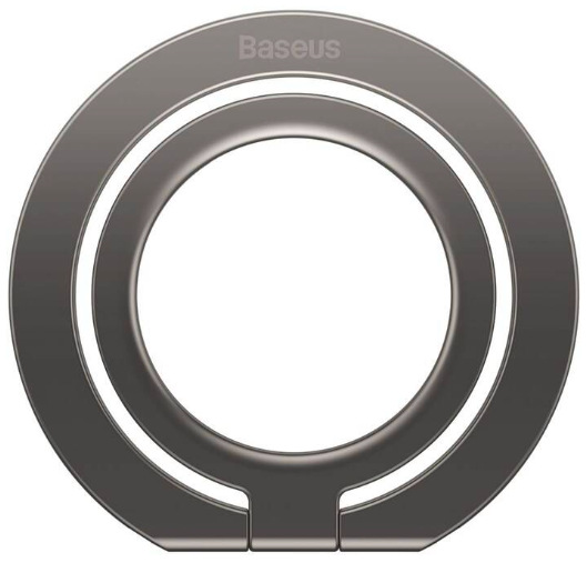 Držiak na mobil Baseus Halo kovový krúžok - šedý